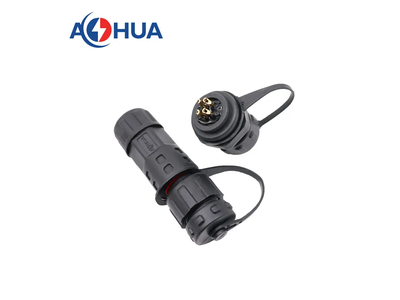 Aohua 4pin IP67 M12 Front Panel Waterproof Cable Connector