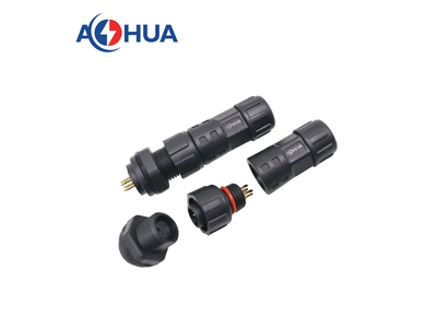 Aohua 4pin IP67 M12 Front Panel Waterproof Cable Connector