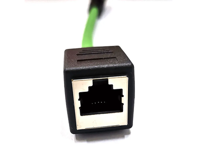 M12 4pin D-Coded Connector to RJ45 Female Waterproof IP67 Industrial Ethernet Cable Connector