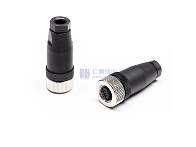 M12 B Code Plastic Electric Wire Connector
