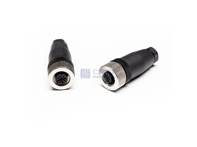 M12 B Code Plastic Electric Wire Connector