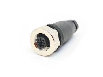 M12 Plastic Connector a Code Female Straight 4 Pin