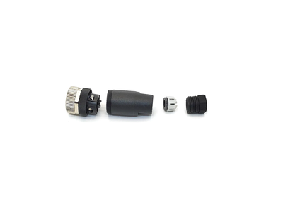 M12 Plastic Connector a Code Female Straight 4 Pin