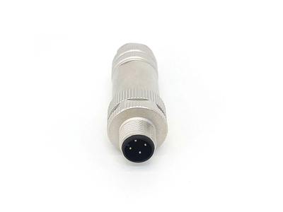 Svlec IP67 Metal Shielded M12 4 Pin Straight Connector with Screw Locking for Shipboard Aviation Vehicle