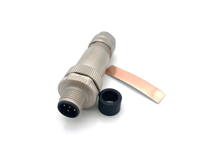 Svlec IP67 Metal Shielded M12 4 Pin Straight Connector with Screw Locking for Shipboard Aviation Vehicle